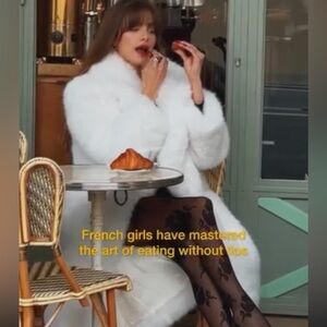 Luxurious Maxi length eco-coat White Teddy Coat. European Brand Lichi. Like New